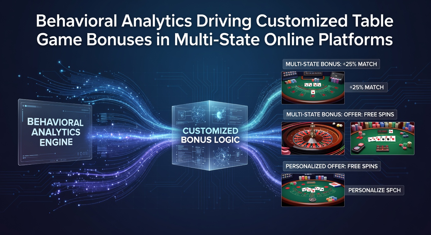 Data visualization showing player behavior patterns used to customize table game bonuses in online casinos
