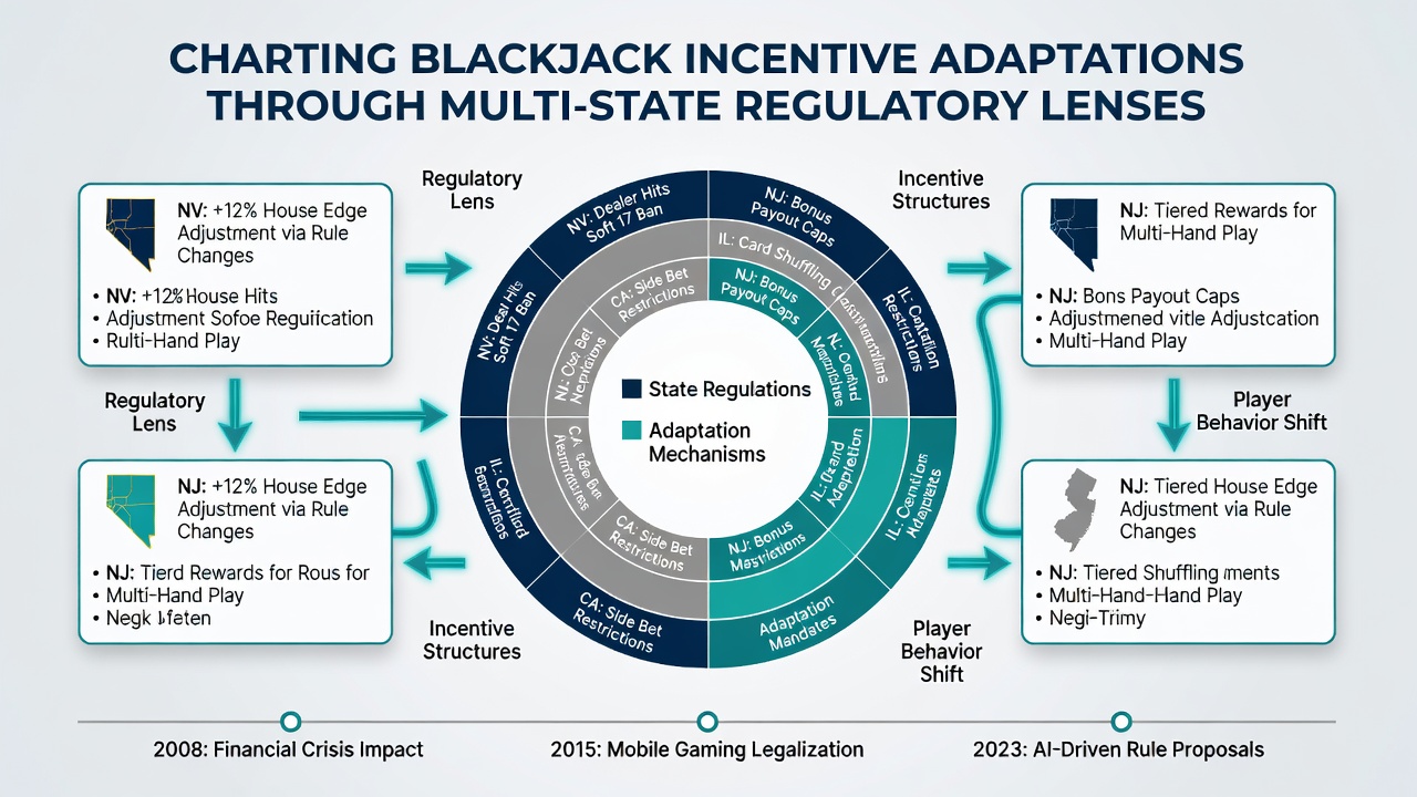 Casino dashboard showing segmented blackjack offers across regulatory jurisdictions
