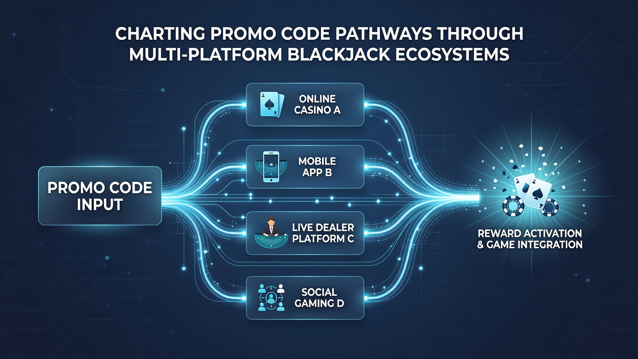 Flowchart illustrating how behavioral data and regulatory filters shape promo code availability on blackjack platforms
