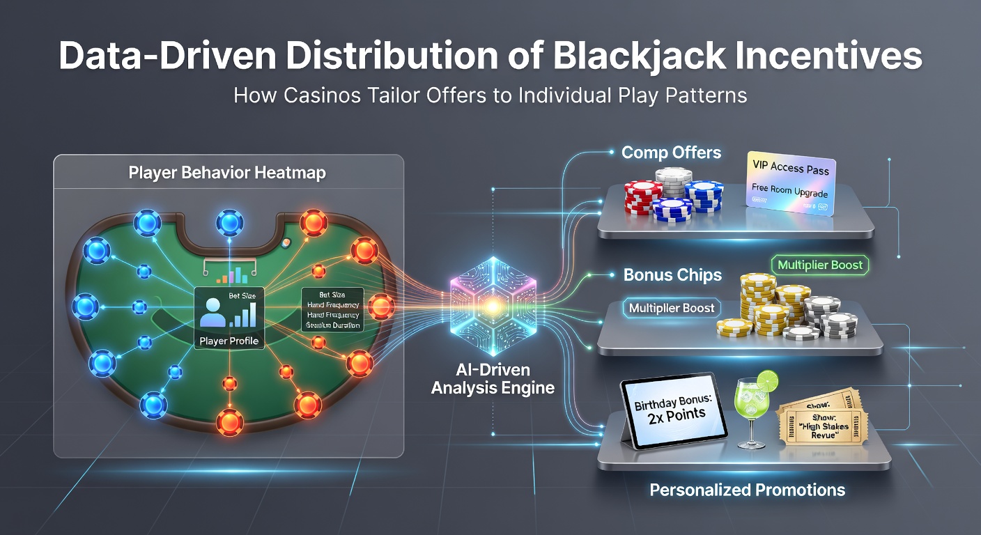 Casino analytics dashboard displaying player data patterns for blackjack incentives