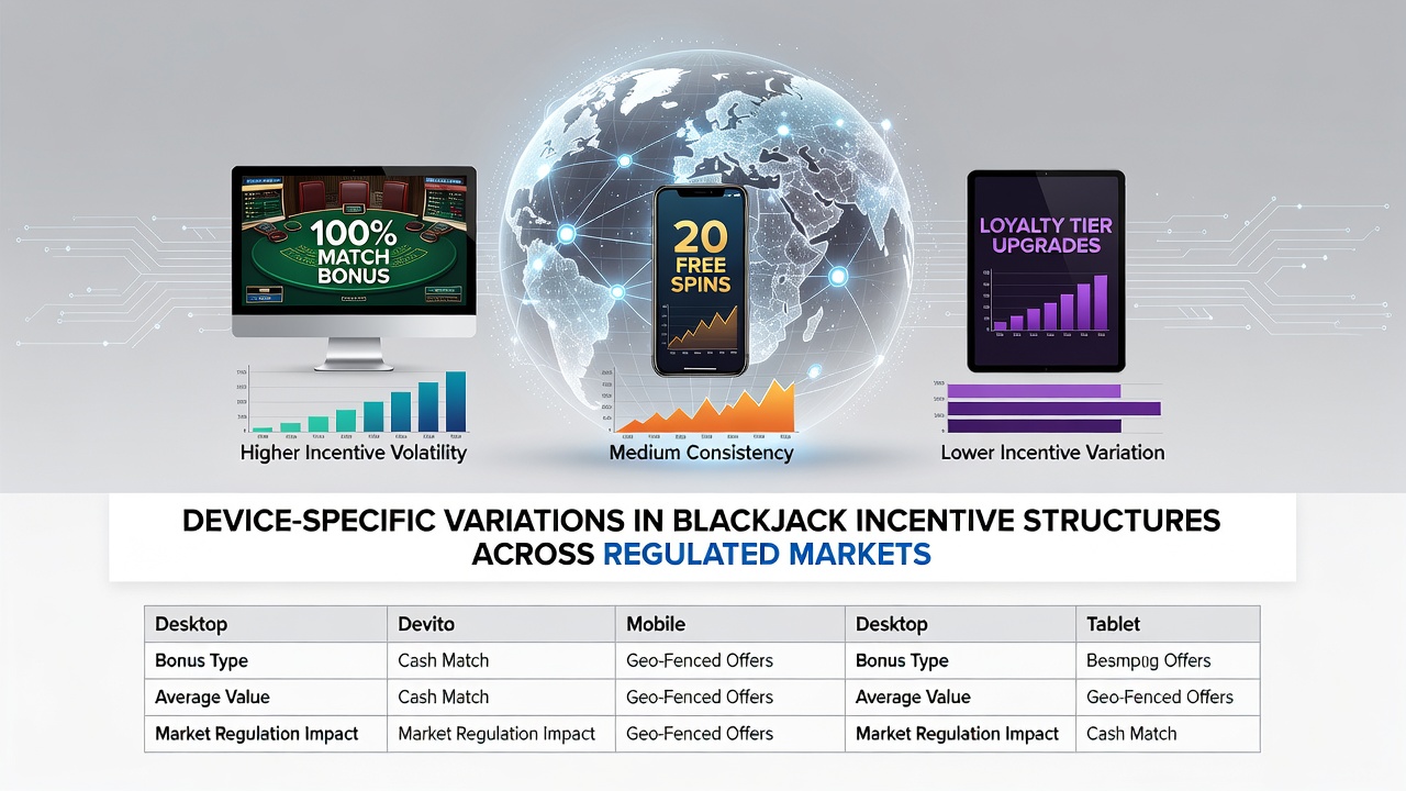 Blackjack players using different devices including mobile and desktop in regulated casino environments