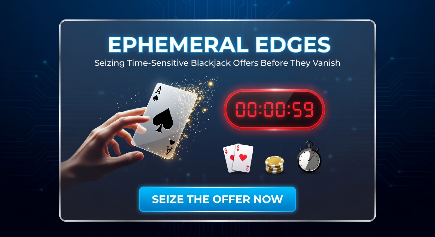 Smartphone screen capturing a countdown timer on a blackjack bonus popup, with casino lobby in background, illustrating mobile ephemeral promotions