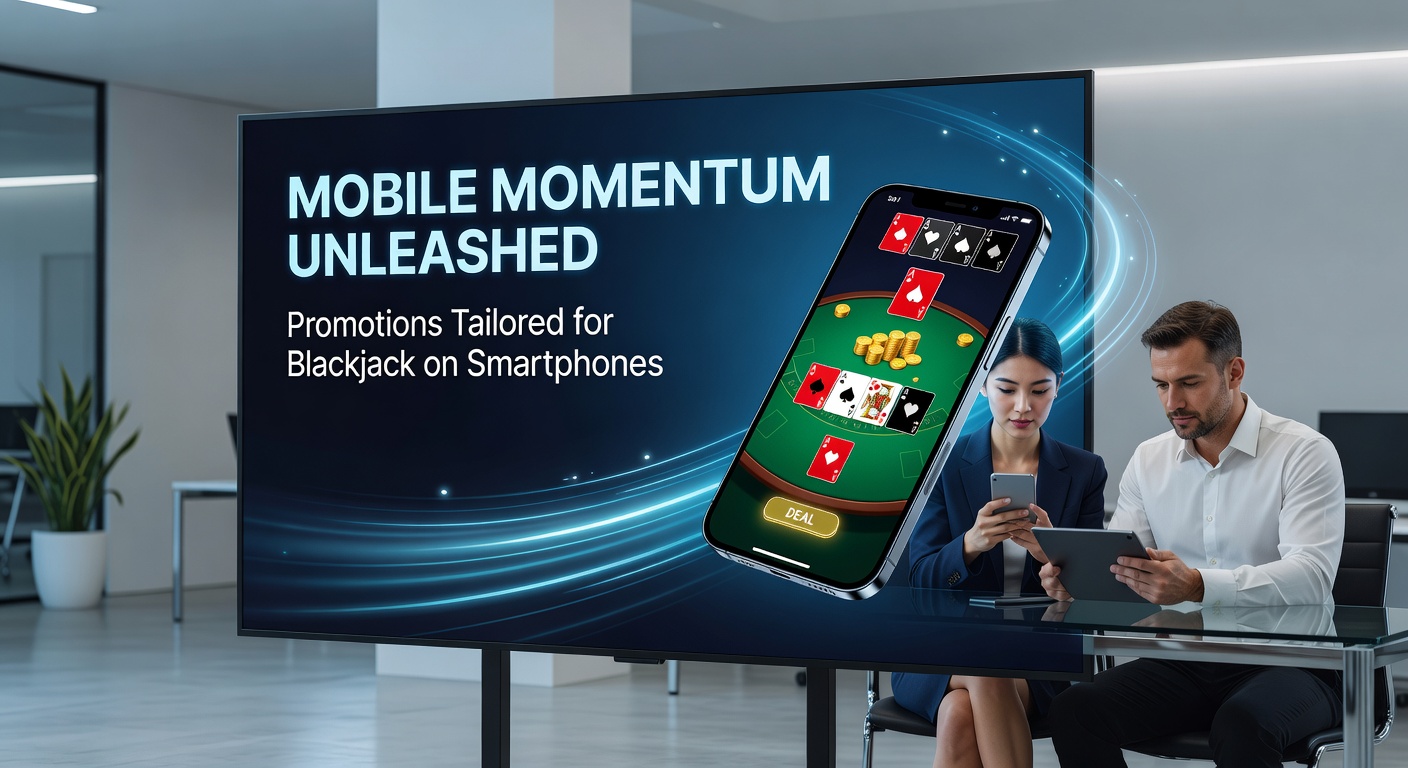 Close-up of a hand holding a smartphone with a live blackjack dealer on screen, overlaid with bonus offer notifications